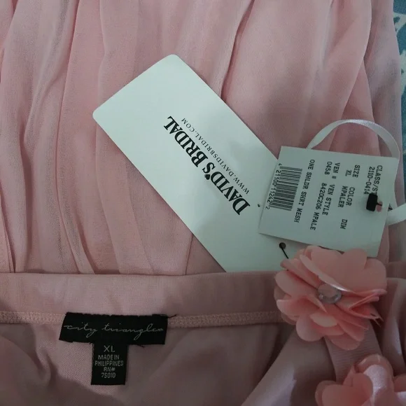 COPY - Blush pink Knee Dress Size XL Unistrap Tie Back - Picture 7 of 7